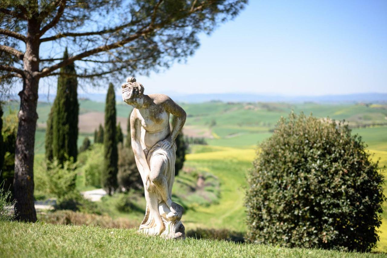 Tuscany Balcony: Crete Senesi Casetta Bagian luar foto