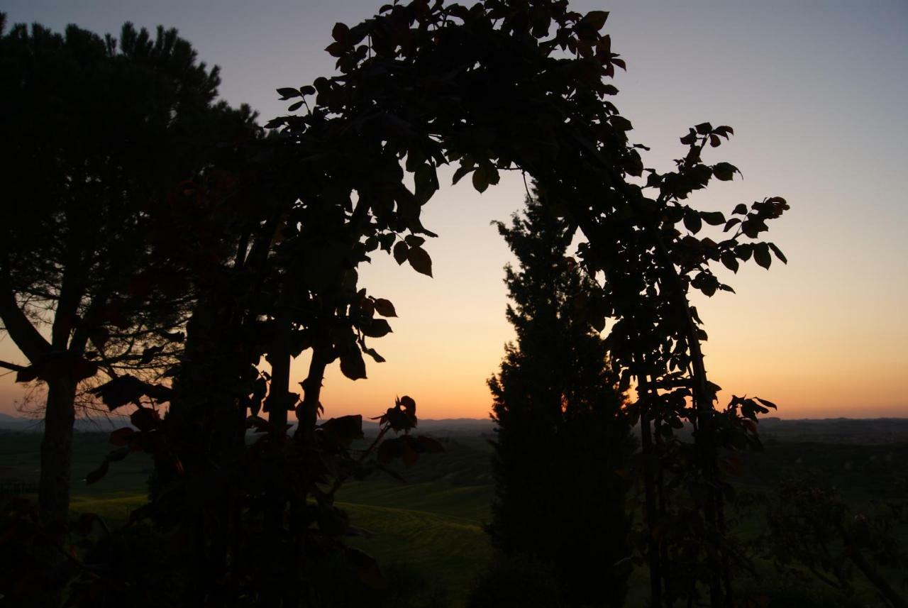Tuscany Balcony: Crete Senesi Casetta Bagian luar foto